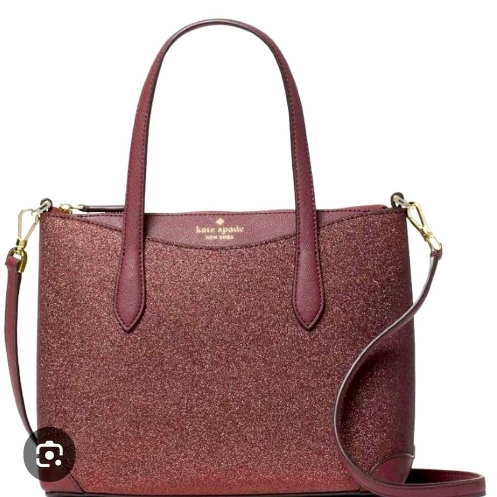 KATE SPADE GLIMMER TOTE WITH WALLET